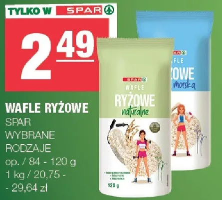 Wafle ryżowe wybrane rodzaje promocja w SPAR