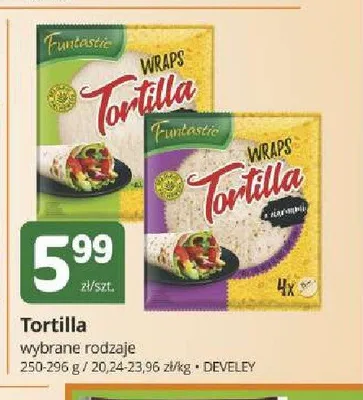 Tortilla Wraps Funtastic promocja w Marketvita