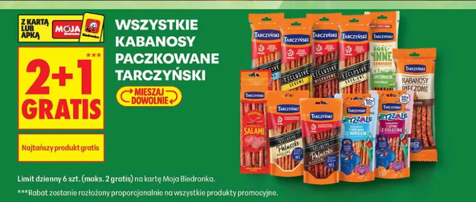 Paluszki Exclusive Salami Tarczyński promocja w Biedronka
