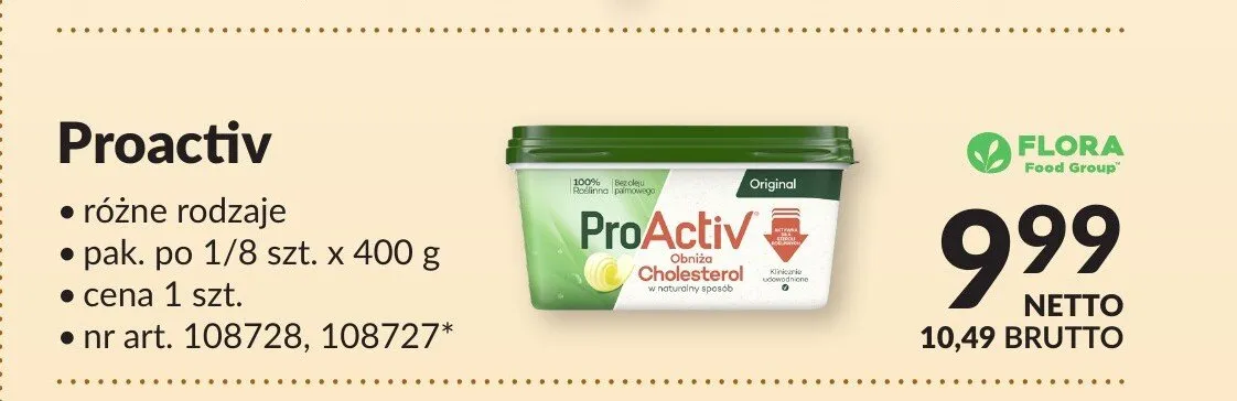 Margaryna Flora ProActiv promocja w Makro