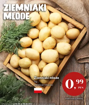 Ziemniaki młode polskie promocja w Market Point