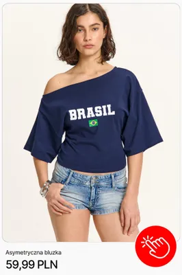 Asymetryczna bluzka CROPP promocja w Cropp