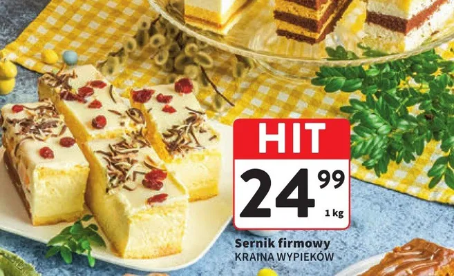 Sernik firmowy Kraina Wypieków promocja w Intermarche