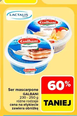 Ser mascarpone Galbani promocja w Carrefour