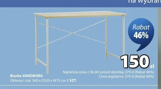 Biurko Vandborg promocja w Jysk