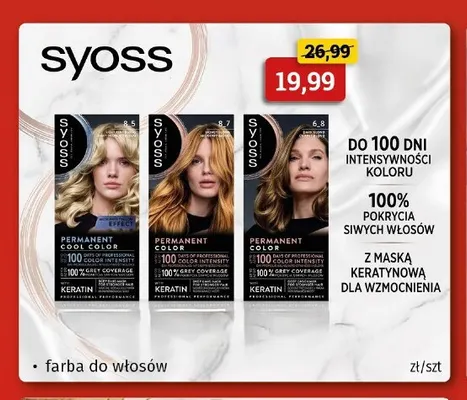 Farba do włosów Syoss promocja w Drogeria Kosmyk