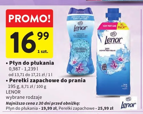 Płyn do płukania Lenor promocja w Intermarche