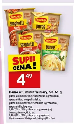 Danie w 5 minut Winiary spaghetti bolognese promocja w Twój Market