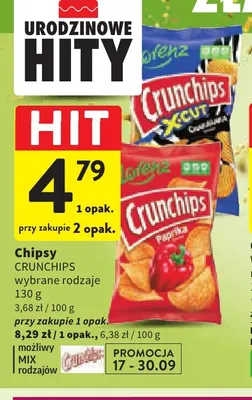 Chipsy Crunchips promocja w Intermarche