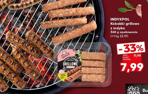 Kebabki grillowe z indyka Indykpol promocja w Kaufland