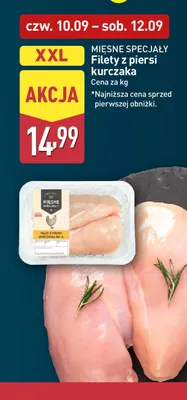 Filety z piersi kurczaka Mięsne Specjały promocja w Aldi