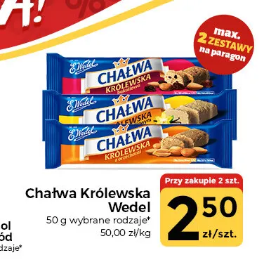 Chałwa Królewska Wedel waniliowa promocja w Społem Częstochowa