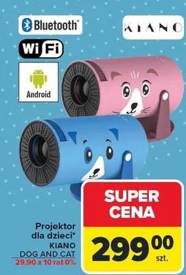 Projektor dla dzieci KIANO CAT różne kolory promocja w Carrefour