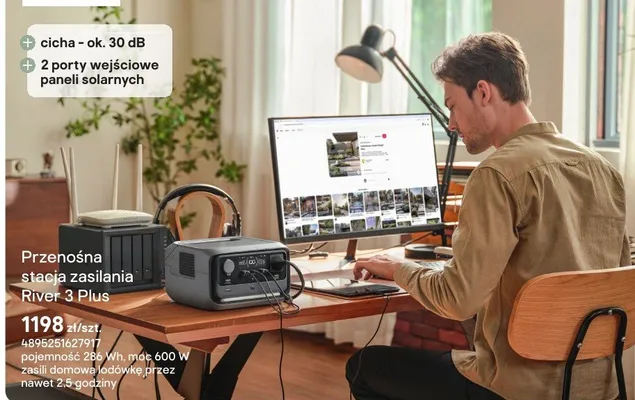 Przenośna stacja zasilania River 3 Plus promocja w Castorama