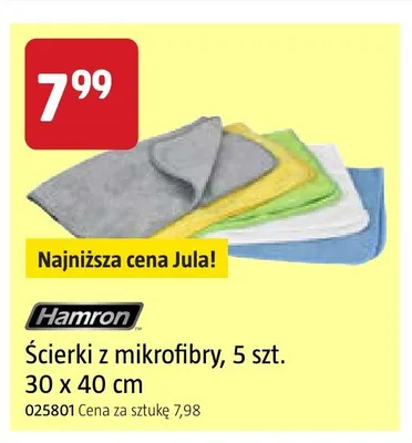 Ścierki z mikrofibry Hamron promocja w Jula