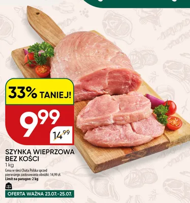 Szynka wieprzowa bez kości promocja w Chata Polska