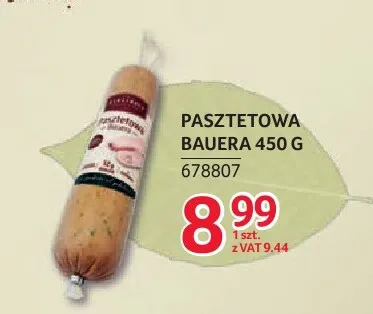 Pasztetowa Bauera Zielińscy promocja w Selgros