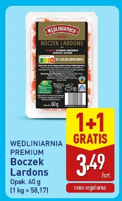 Boczek Lardons Wędliniarnia Premium promocja w Aldi