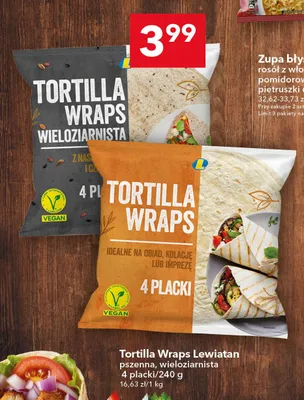 Tortilla Wraps Lewiatan pszenna promocja w LEWIATAN