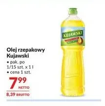 Olej rzepakowy Kujawski promocja w Makro