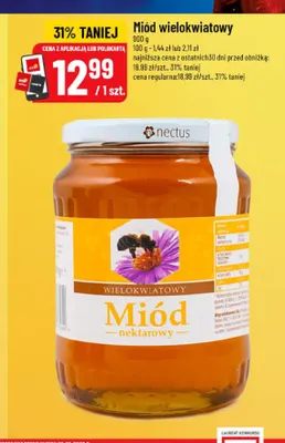 Miód wielokwiatowy Nectus promocja w POLOmarket