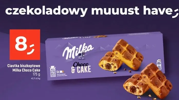 Ciastka biszkoptowe Milka Choco Cake promocja w Dealz