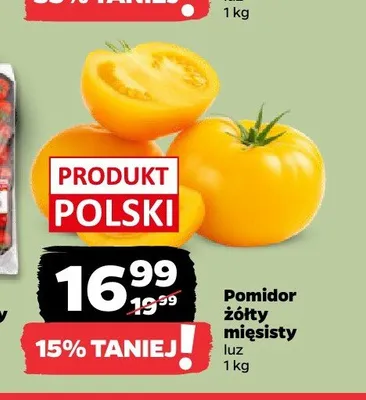 Pomidor żółty mięsisty luz promocja w Netto