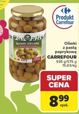 Oliwki z pastą paprykową promocja w Carrefour