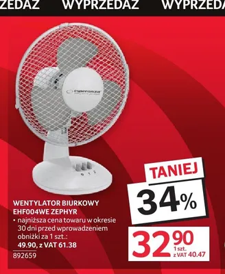 Wentylator biurkowy Esperanza Zephyr promocja w Selgros