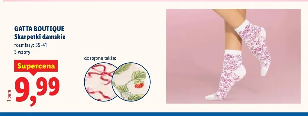 Skarpetki damskie promocja w Lidl