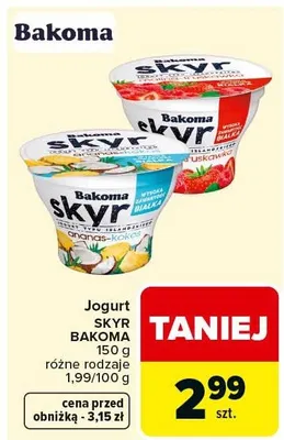 Jogurt Skyr różne rodzaje promocja w Carrefour