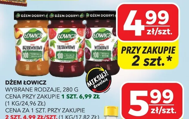 Dżem wybrane rodzaje promocja w Top Market