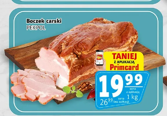 Boczek carski Pekpol promocja w Prim Market