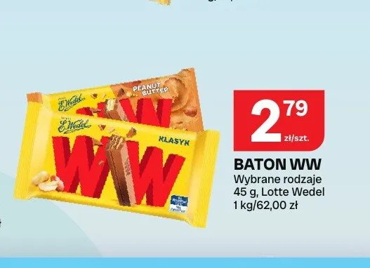 Baton WW E.Wedel Peanut Butter promocja w Chorten