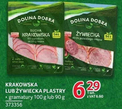 Krakowska lub żywiecka plastry Dolina Dobra promocja w Selgros