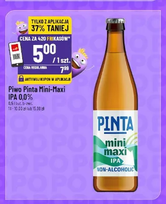 Piwo bezalkoholowe Pinta Mini-Maxi IPA promocja w POLOmarket