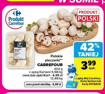 Polskie pieczarki Carrefour promocja w Carrefour
