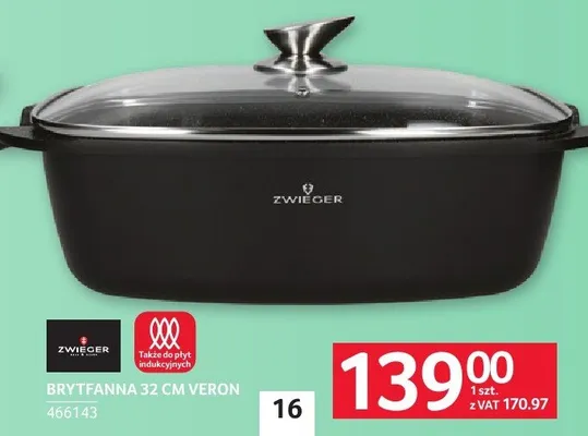Brytfanna 32cm Zwieger Veron promocja w Selgros
