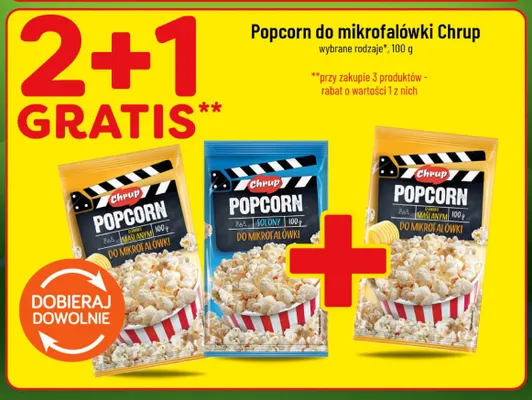 Popcorn do mikrofalówki Chrup solony promocja w POLOmarket