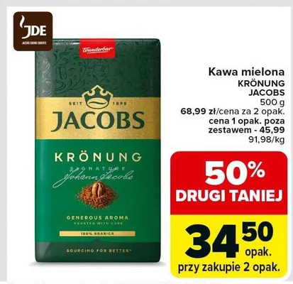 Kawa mielona Krönung promocja w Carrefour