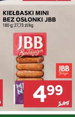 Kiełbaski mini bez osłonki JBB promocja w Stokrotka