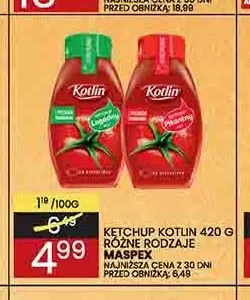 Ketchup Kotlin Łagodny promocja w Wafelek
