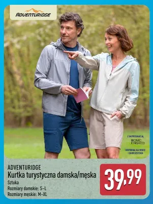 Kurtka turystyczna damska Adventuridge promocja w Aldi