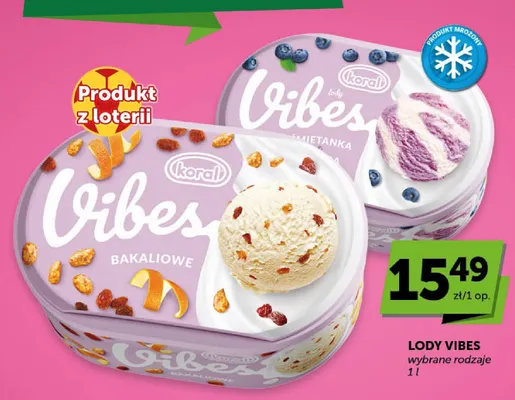 Lody bakaliowe Koral Vibes promocja w Groszek
