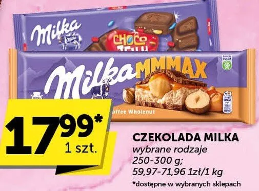 Czekolada wybrane rodzaje promocja w Euro Sklep