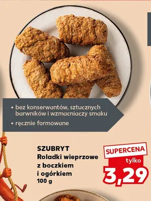 Roladki wieprzowe z boczkiem i ogórkiem Szubryt promocja w Kaufland
