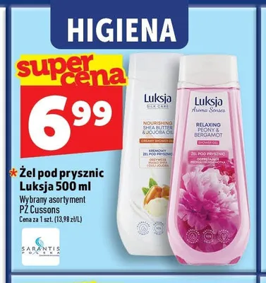 Żel pod prysznic Luksja Aroma Senses Relaxing Peony & Bergamot promocja w TOPAZ