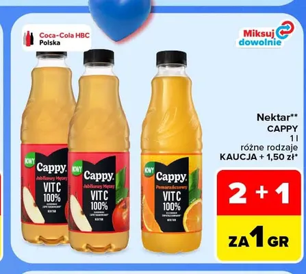 Nektar Cappy pomarańczowy promocja w Carrefour Market