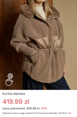 Kurtka narciarska damska promocja w Monnari