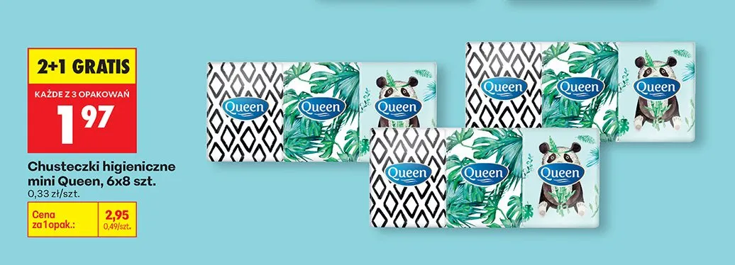 Chusteczki higieniczne mini promocja w Biedronka